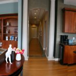 office waiting room and receptionist desk