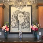 Artwork hanging on the wall