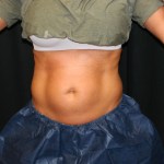 A woman's midriff