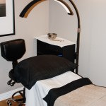 Treatment area with blankets