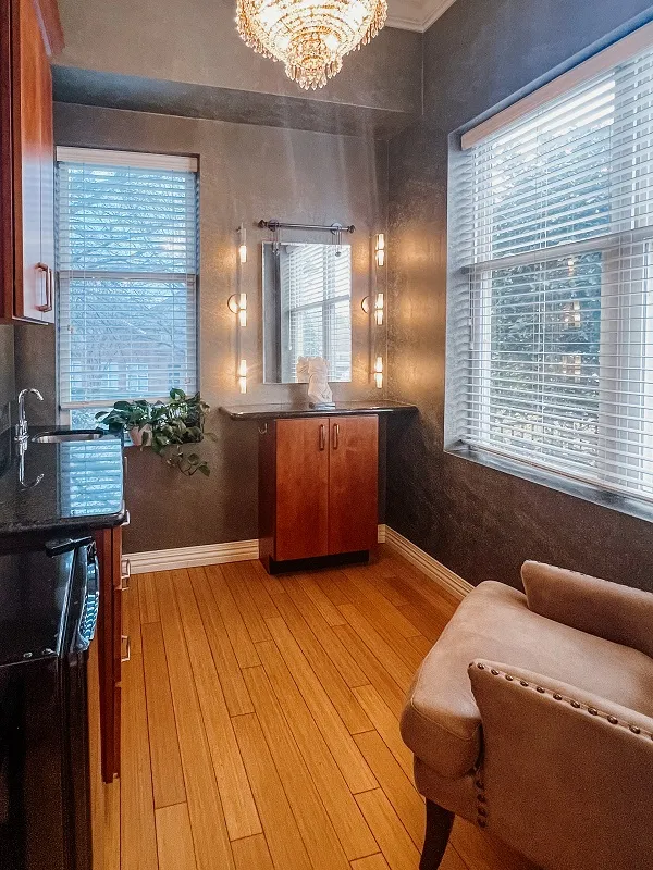 Inside of consultation room side view